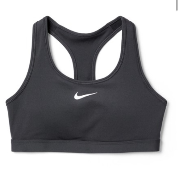 Nike Black Medium Support Sports Bra - Picture 1 of 4